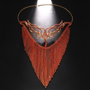 (red ) new Rhinestone long tassel surface  occidental style surface fashion lady ask