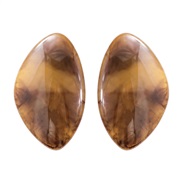 (57392 BN)occidental style geometry ear stud imitate agate temperament brief earrings