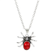 ( red 3929) black spider pendant necklace ins wind occidental style personality long style spider clavicle chain sweate