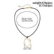 ( 4 Gold 5699E1)occidental style  exaggerating big love pendant necklace  fashion personality velvet woman