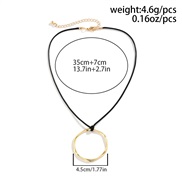 ( 4 Gold 5699E3)occidental style  exaggerating big love pendant necklace  fashion personality velvet woman