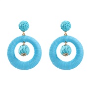 ( blue) earrings occi...