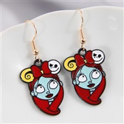 occidental style fashion concise personality skull girl lady earrings