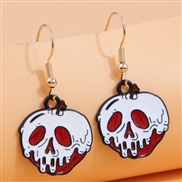 occidental style fashion color skull personality earrings