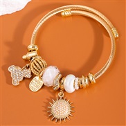 fashion concise samll sun flower accessories temperament lady bangle