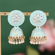 occidental style fashion concise Round wind exaggerating lady earring