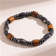 fashion concise black all-Purpose temperament man bracelet
