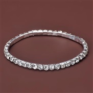 ( white ) fashion concise row flash diamond personality lady bracelet