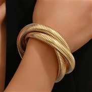 fashion Metal concise snake chain temperament lady multilayer bracelet