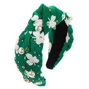 ( green )trend day Headband flowers Cloth Pearl glass diamond temperament samll