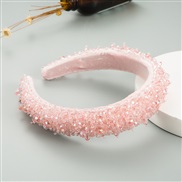 ( Pink)ins  pure handmade Headband occidental style crystal Headband