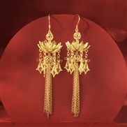 ( Gold) new earrings long style tassel earring wind temperament bride Earring