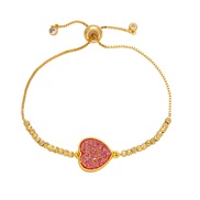 ( red)occidental style fashion love bracelet woman samllins wind high gilded bracelet womanbrd