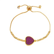 (purple)occidental style fashion love bracelet woman samllins wind high gilded bracelet womanbrd