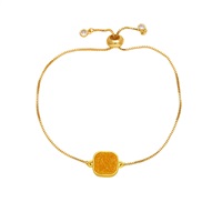 ( yellow)occidental style bracelet woman samll high bronzek gold braceletbrc