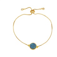 ( blue)occidental styleins wind Round bracelet samll high bronzek gold bracelet womanbrc
