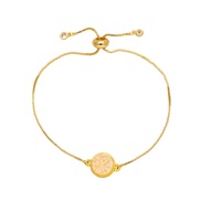 ( white)occidental styleins wind Round bracelet samll high bronzek gold bracelet womanbrc