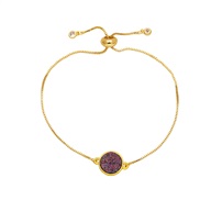 (purple)occidental styleins wind Round bracelet samll high bronzek gold bracelet womanbrc