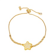 ( white)bracelet womanins wind occidental style brief Five-pointed star gilded braceletbrc