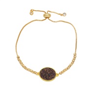 ( black) fashion Round bracelet temperament all-Purposeins wind gilded braceletbrb