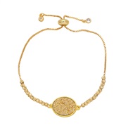 ( Gold) fashion Round bracelet temperament all-Purposeins wind gilded braceletbrb