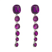 (purple)earrings exag...