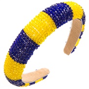 (yellow blue ) color crystal Headband temperament high handmade Headband Korea high