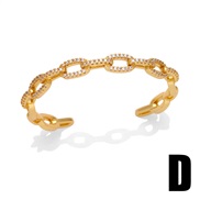 (D)occidental style personality exaggeratingins fashion temperament high opening bangle womanbrc