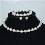 (XL 2165  Silver B Style) multilayer Rhinestone Collar zircon ear stud two set bride clavicle chain necklace