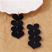 ( black)sweet love earring high high quality personality Earring exaggerating Peach heart temperament