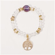 ( white)occidental style spring summer leisure  personality crystal Life tree beads bracelet