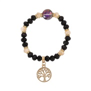 ( black)occidental style spring summer leisure  personality crystal Life tree beads bracelet