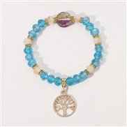 ( blue)occidental style spring summer leisure  personality crystal Life tree beads bracelet