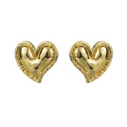 ( Gold)vintage medium gold love silver earrings woman  occidental style temperament high Earring