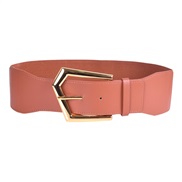 ( brown) lady belt fashion atmospheric Metal buckle ornament elasticity width