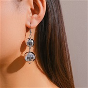 ( White K 31 5)occidental style personality beads pendant ear stud woman fashion beads tassel Earringearrings
