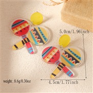 (red +yellow  White K(WEH47 9)) earrings fashion personality rainbow
