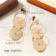 (KCgold (WEH4 53))high retro flowers earrings Korea temperament all-Purpose bride married Earring