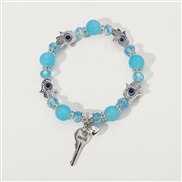 ( blue)occidental style natural bracelet woman  exotic ethnic style key crystal woman