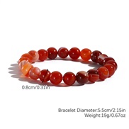 (S24 3 9 red )mm natural crystal  natural agate crystal beads bracelet