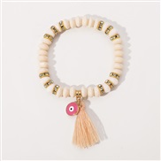 (B2424) occidental style Bohemia natural beads bracelet  spring summer sweet love pendant fashion