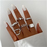 (569 7 1HB) butterfly ring opening more ring set love ring woman samll