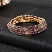 (15) diamond elasticity braceletmm row color Rhinestone woman bangle woman chain fully-jewelled