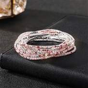 (22) diamond elasticity braceletmm row color Rhinestone woman bangle woman chain fully-jewelled