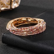 (23) diamond elasticity braceletmm row color Rhinestone woman bangle woman chain fully-jewelled