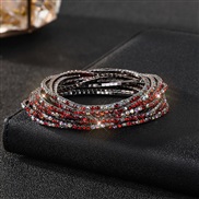 (26) diamond elasticity braceletmm row color Rhinestone woman bangle woman chain fully-jewelled