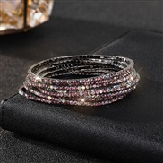 (29) diamond elasticity braceletmm row color Rhinestone woman bangle woman chain fully-jewelled
