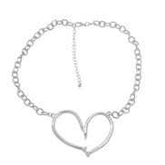 ( Silver)spring occidental style necklace lady Alloy heart-shaped pendant