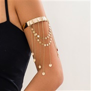 ( 2 E1 Gold  264)occidental style customs beads tasselarm chain Bohemia love woman