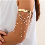 ( 3  Gold  265)occidental style customs beads tasselarm chain Bohemia love woman